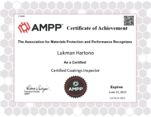 Certificate Lukman- AMPP Coating Inspector lukman hartono  coating inspector ampp 23aug25 n 18221 page 0001