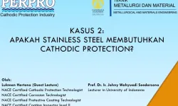 Materi Kuliah PERPRO  UI Mengenai Cathodic Protection Kasus 2 Apakah Stainless Steel Membutuhkan Cathodic Protection