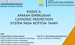 Materi Kuliah PERPRO  UI Mengenai Cathodic Protection Kasus 4  Apakah diperlukan CP System pada Bottom Tank dengan Concrete Foundation